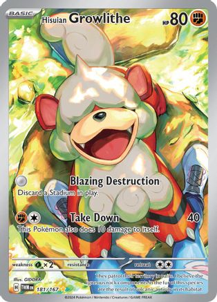 Hisuian Growlithe (TWM-181) (Holofoil)