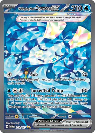 Wellspring Mask Ogerpon ex (TWM-213) (Holofoil)