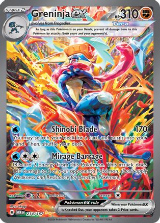 Greninja ex (TWM-214) (Holofoil)