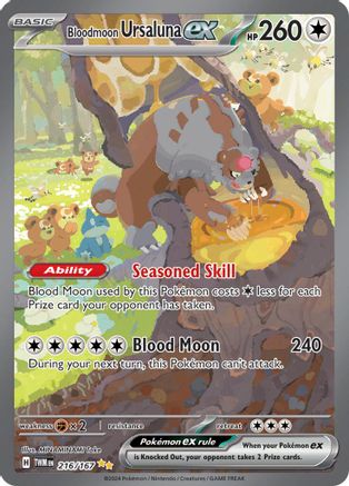 Bloodmoon Ursaluna ex (TWM-216) (Holofoil)