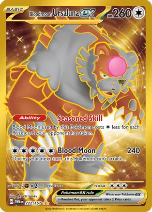 Bloodmoon Ursaluna ex (TWM-222) (Holofoil)