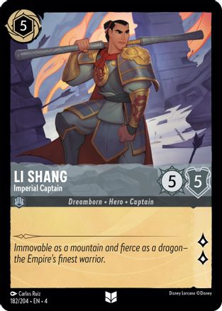 Li Shang - Imperial Captain (4-182) (Cold Foil)