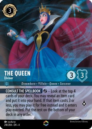 The Queen - Diviner (Enchanted) (4-218) (Holofoil)
