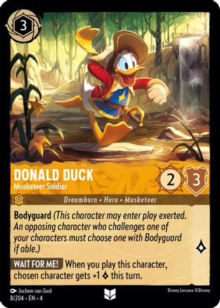 Donald Duck - Musketeer Soldier (4-008) (Cold Foil)