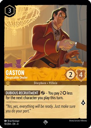 Gaston - Despicable Dealer (4-010) (Cold Foil)