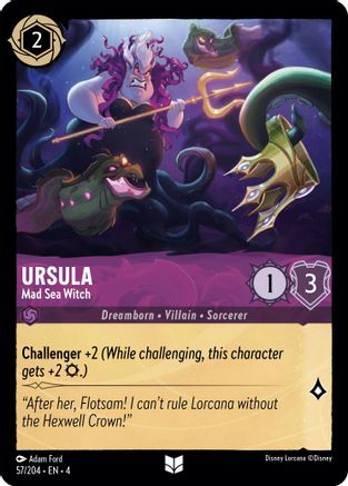 Ursula - Mad Sea Witch (4-057) (Cold Foil)