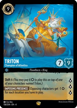 Triton - Champion of Atlantica (4-158) (Cold Foil)