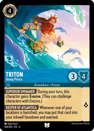 Triton - Young Prince (4-160) (Cold Foil)
