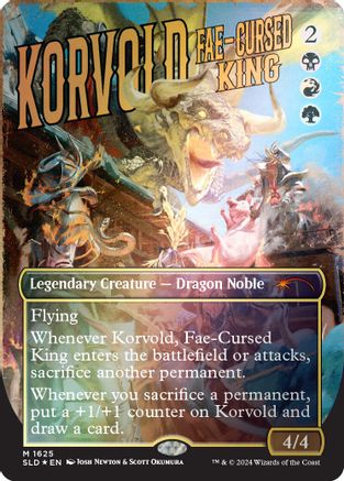 Korvold, Fae-Cursed King (Rainbow Foil) (SLD-1625)
