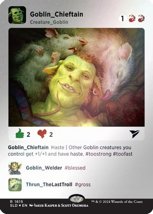 Goblin Chieftain (Rainbow Foil) (SLD-1615)