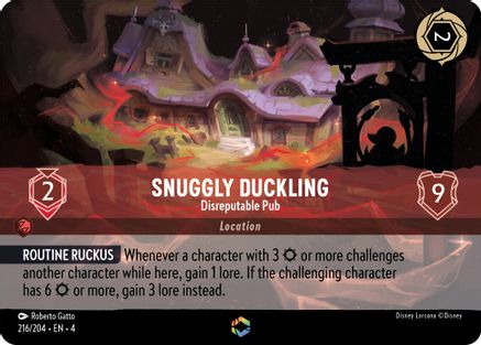 Snuggly Duckling - Disreputable Pub (Enchanted) (4-216) (Holofoil)