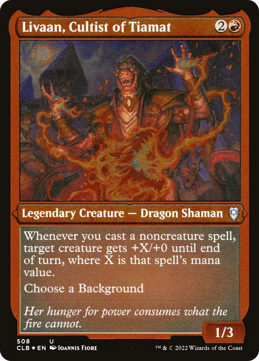 Livaan, Cultist of Tiamat (CLB-508) (Etched Foil)