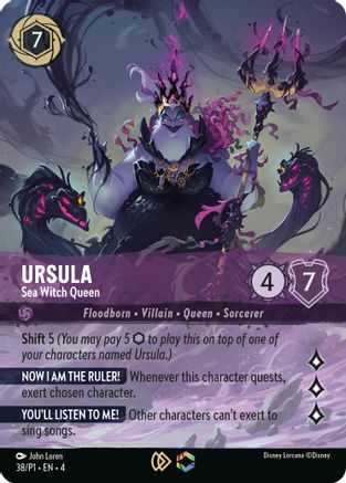 Ursula - Sea Witch Queen (Store Championship) (DLPC-038) (Holofoil)
