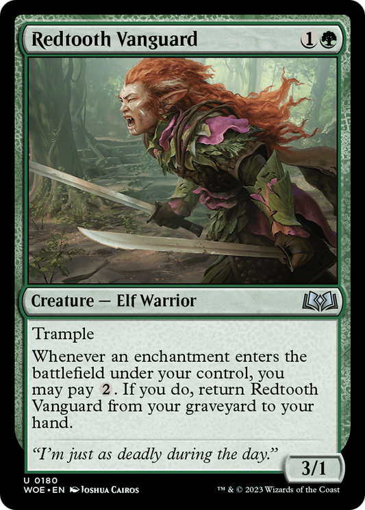 Redtooth Vanguard (WOE-180) (Foil)