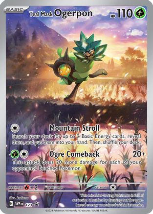 Teal Mask Ogerpon (SVP-123) (Holofoil)
