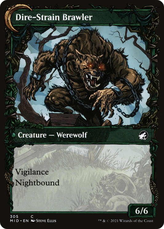 Tireless Hauler // Dire-Strain Brawler (MID-305) (Showcase) (Foil)