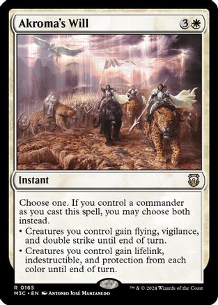 Akroma's Will (Ripple Foil) (M3C-165)