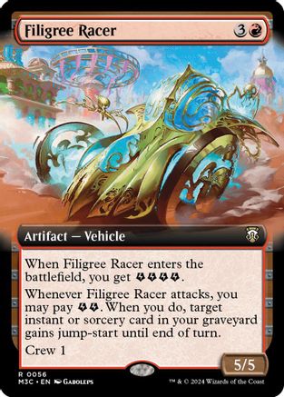 Filigree Racer (Extended Art) (Ripple Foil) (M3C-056)
