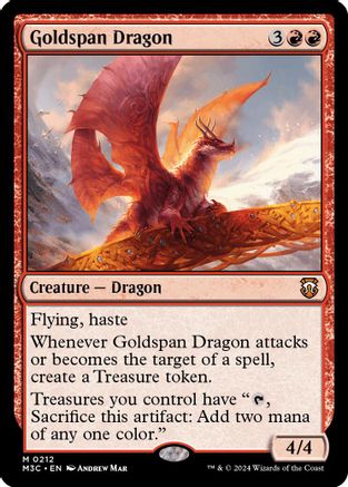 Goldspan Dragon (Ripple Foil) (M3C-212)