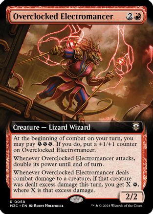 Overclocked Electromancer (Extended Art) (Ripple Foil) (M3C-058)