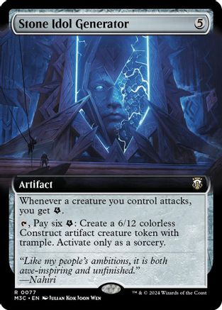 Stone Idol Generator (Extended Art) (Ripple Foil) (M3C-077)