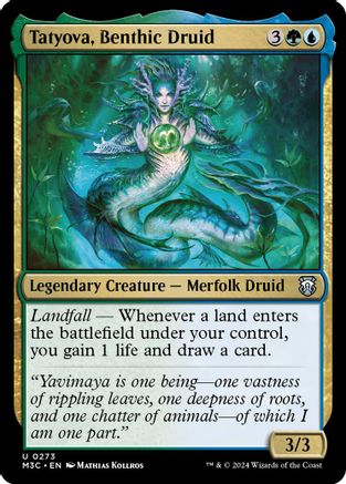 Tatyova, Benthic Druid (Ripple Foil) (M3C-273)