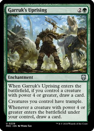 Garruk's Uprising (Ripple Foil) (M3C-229)