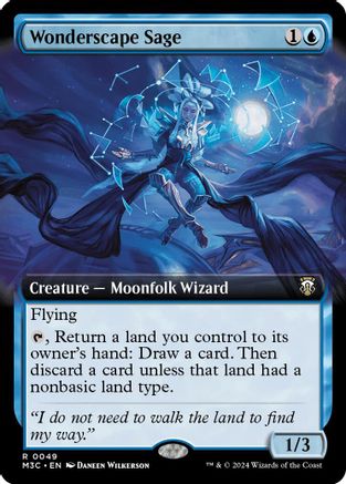 Wonderscape Sage (Extended Art) (Ripple Foil) (M3C-049)