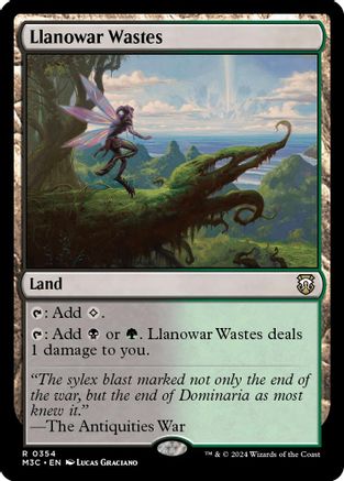 Llanowar Wastes (Ripple Foil) (M3C-354)