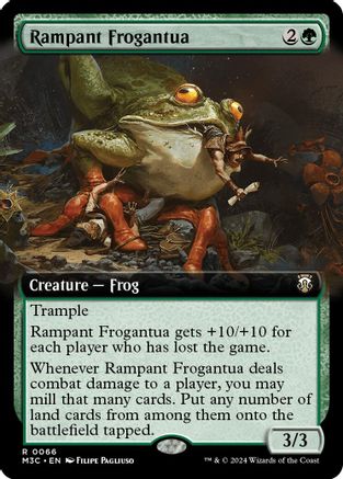 Rampant Frogantua (Extended Art) (Ripple Foil) (M3C-066)