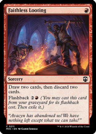 Faithless Looting (Ripple Foil) (M3C-211)
