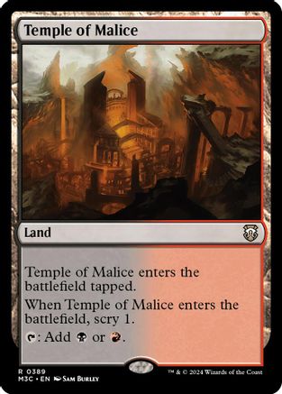 Temple of Malice (Ripple Foil) (M3C-389)