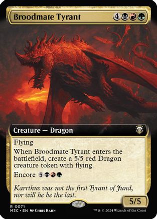Broodmate Tyrant (Extended Art) (Ripple Foil) (M3C-071)