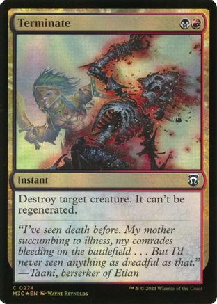 Terminate (Ripple Foil) (M3C-274)