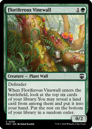 Floriferous Vinewall (Ripple Foil) (M3C-228)