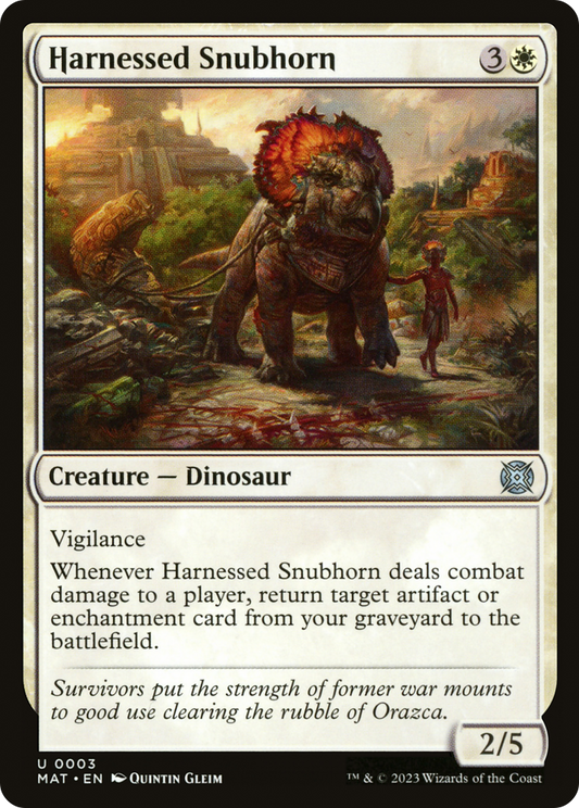 Harnessed Snubhorn (MAT-003)