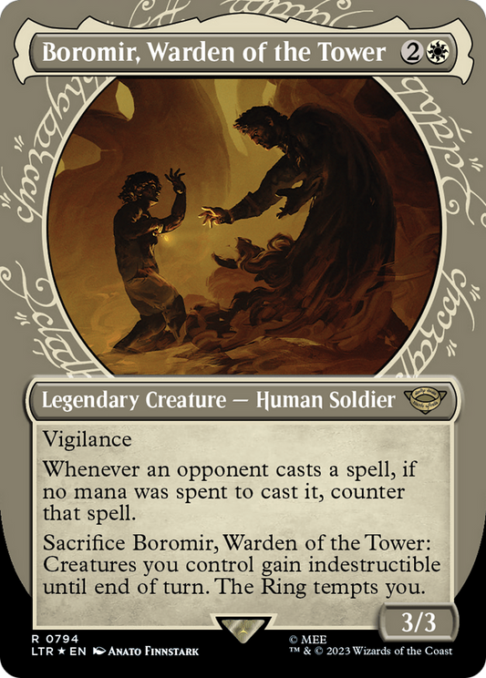 Boromir, Warden of the Tower (LTR-794) (Showcase) (Borderless) (Surge Foil)