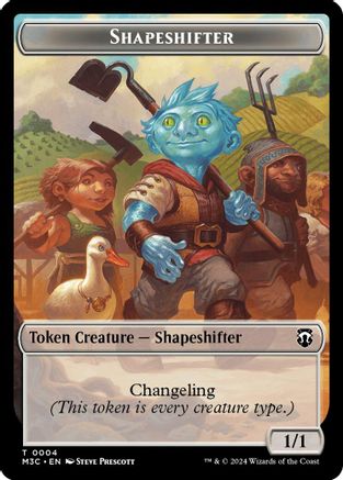 Shapeshifter (0004) // Copy Double-Sided Token (M3C-4 // 1)
