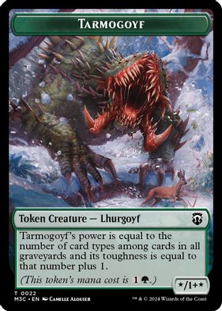 Tarmogoyf // Saproling Double-Sided Token (M3C-22 // 21)