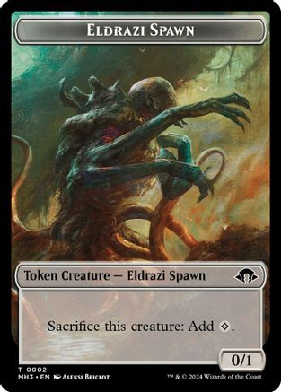 Eldrazi Spawn // Blood Double-Sided Token (MH3-2 // 29) (Foil)