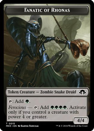 Fanatic of Rhonas Token (MH3-015)