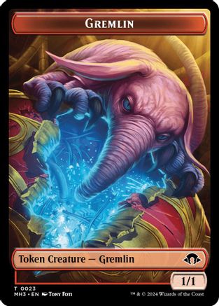 Copy (Ripple Foil) // Gremlin Double-Sided Token (MH3-37 // 23)