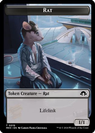 Eldrazi Spawn // Rat Double-Sided Token (MH3-2 // 19) (Foil)