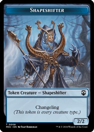 Shapeshifter (0008) (Ripple Foil) // Dragon Double-Sided Token (M3C-8 // 12)