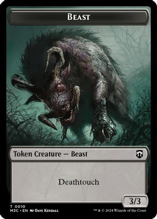 Beast (0010) (Ripple Foil) // Shapeshifter (0008) Double-Sided Token (M3C-10 // 8)