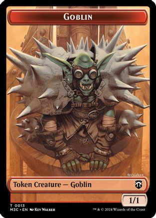 Goblin (Ripple Foil) // Tarmogoyf Double-Sided Token (M3C-13 // 22)