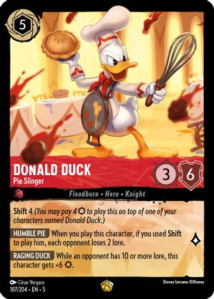 Donald Duck - Pie Slinger (5-107) (Cold Foil)
