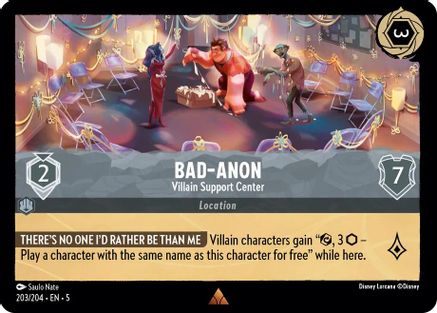 Bad-Anon - Villain Support Center (5-203) (Cold Foil)
