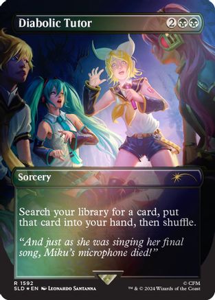 Diabolic Tutor (1592) (Rainbow Foil) (SLD-1592)
