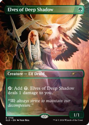 Elves of Deep Shadow (Rainbow Foil) (SLD-1710)